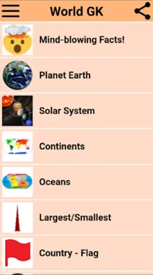 World GK android App screenshot 14